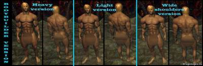 Новые тела, прически и лица мужских персонажей в Skyrim, скриншот 1